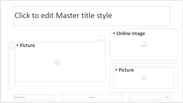 Sử dụng tùy chọn bố cục trong PowerPoint